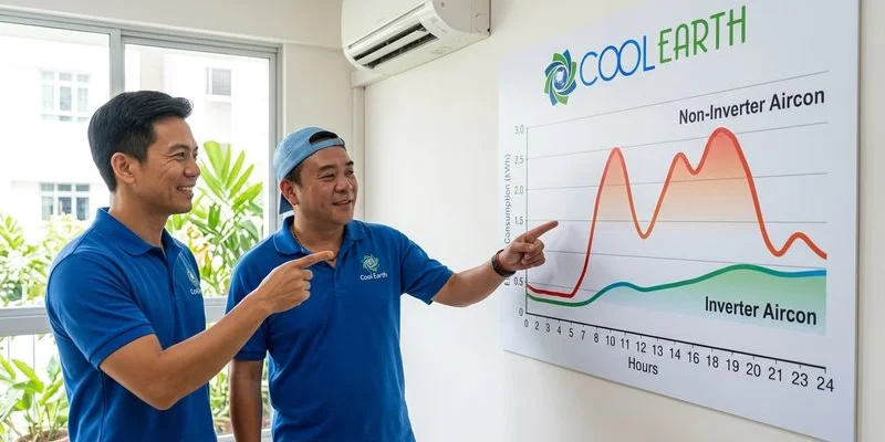 Inverter vs Non-Inverter Aircon in Singapore: Which Should You Choose? - illustration 1