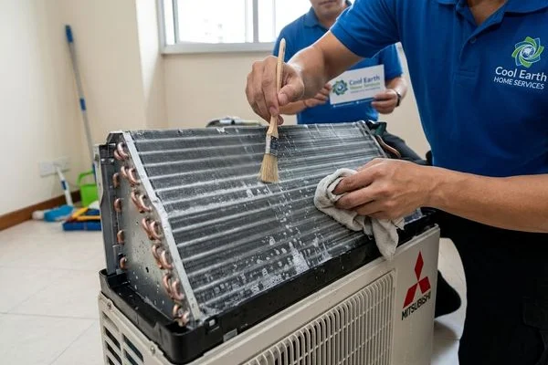 Mitsubishi aircon servicing image 3