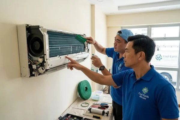 Panasonic aircon servicing image 1